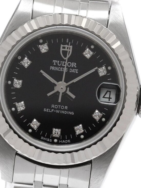 TUDOR Princess Date 92514 WG bezel 10P black Dial Automatic Ladies Watch_950623 main image 4